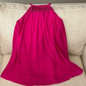 Lulus flowy pink halter mini dress size small
